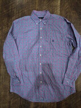 Men's Ralph Lauren 100% Cotton Large Tall Long Sleeved Button Down